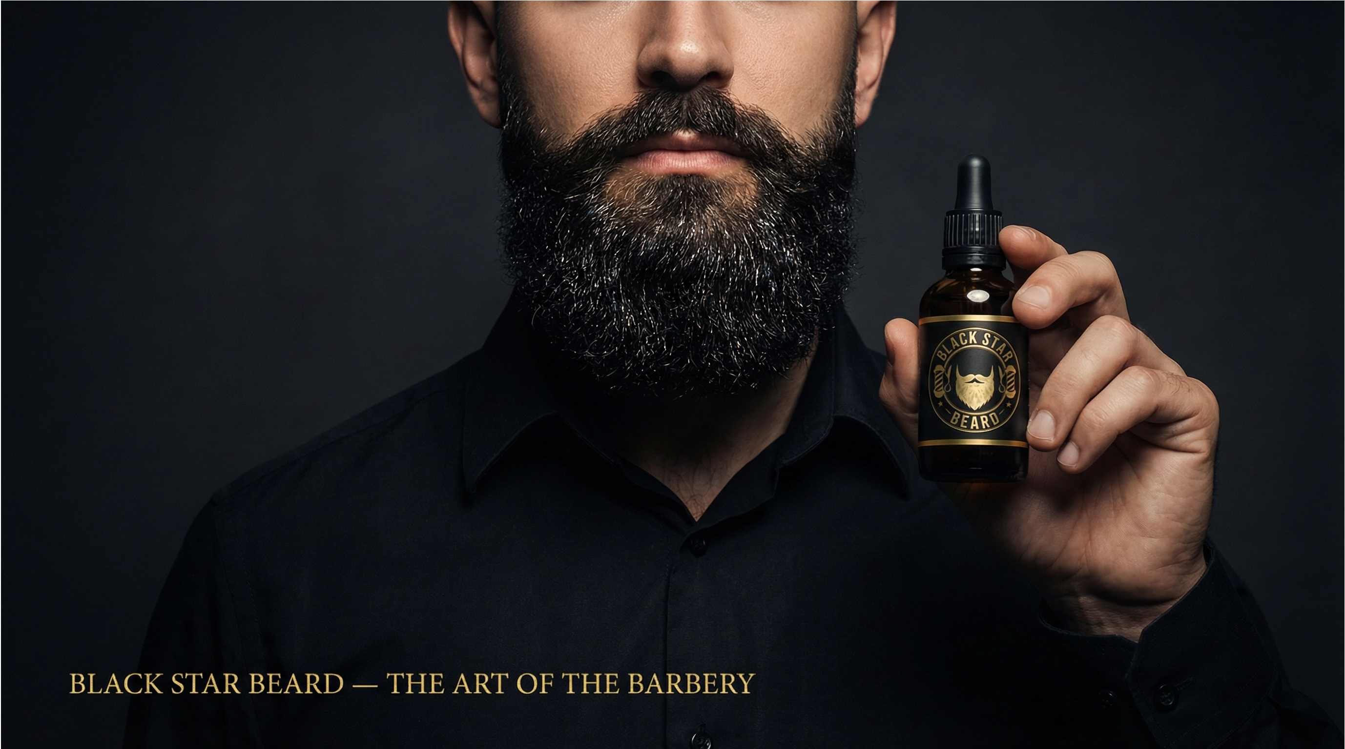 Professional product photography - Black Star Beard