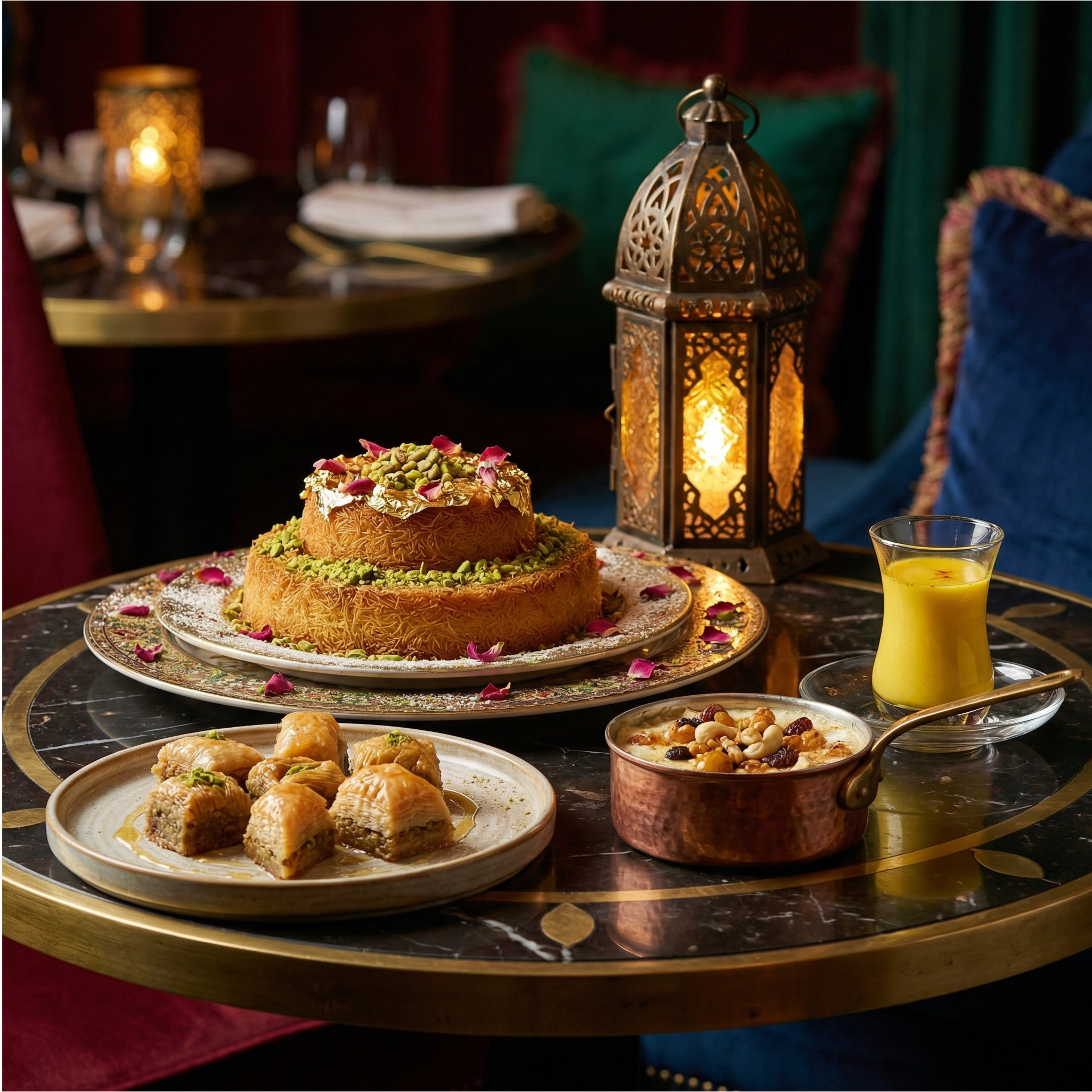 Middle Eastern dessert photography